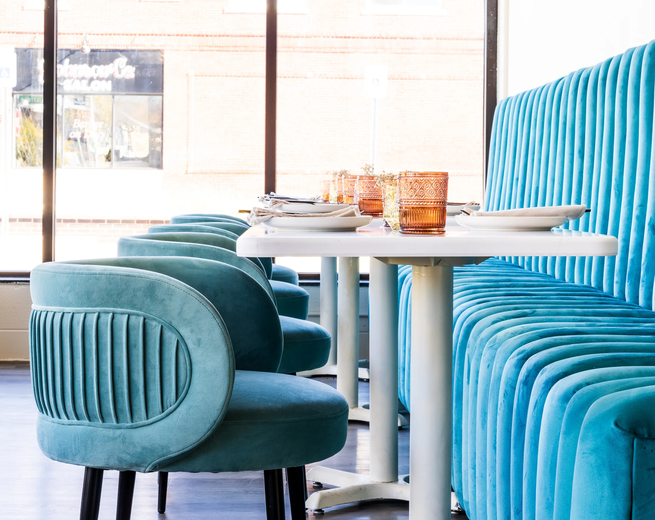 A finished Diomo hospitality interior